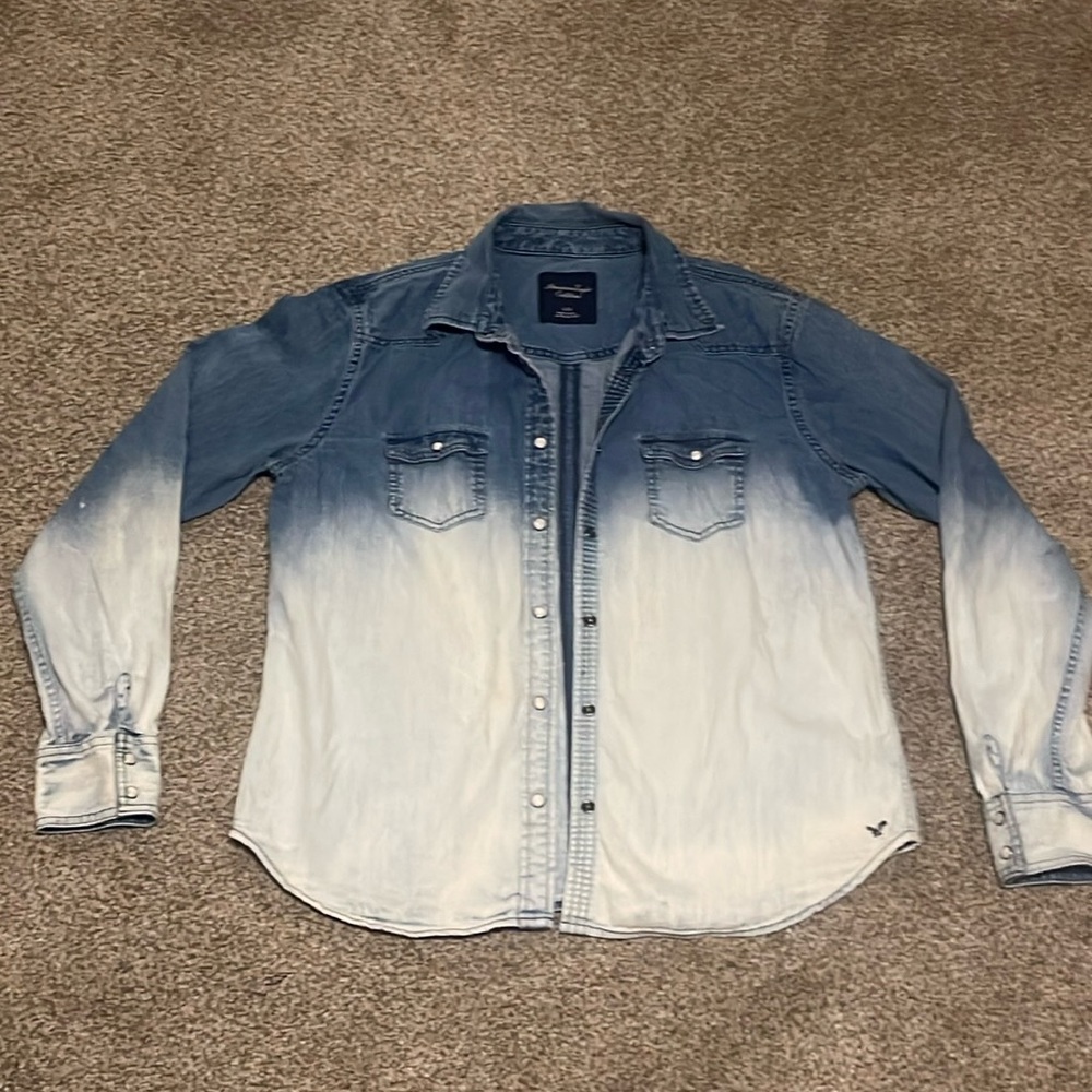 American Eagle Denim Button Down